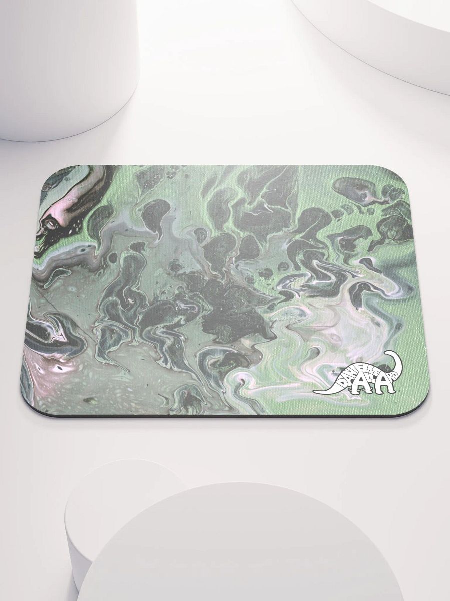 Metallic Green Fluid Acrylic Mouse Pad product image (2)