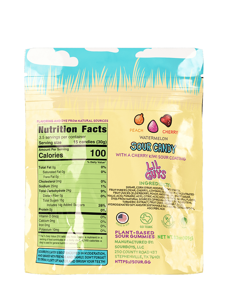 Cherry Kiwi Sour Gummies - LilGuys product image (2)