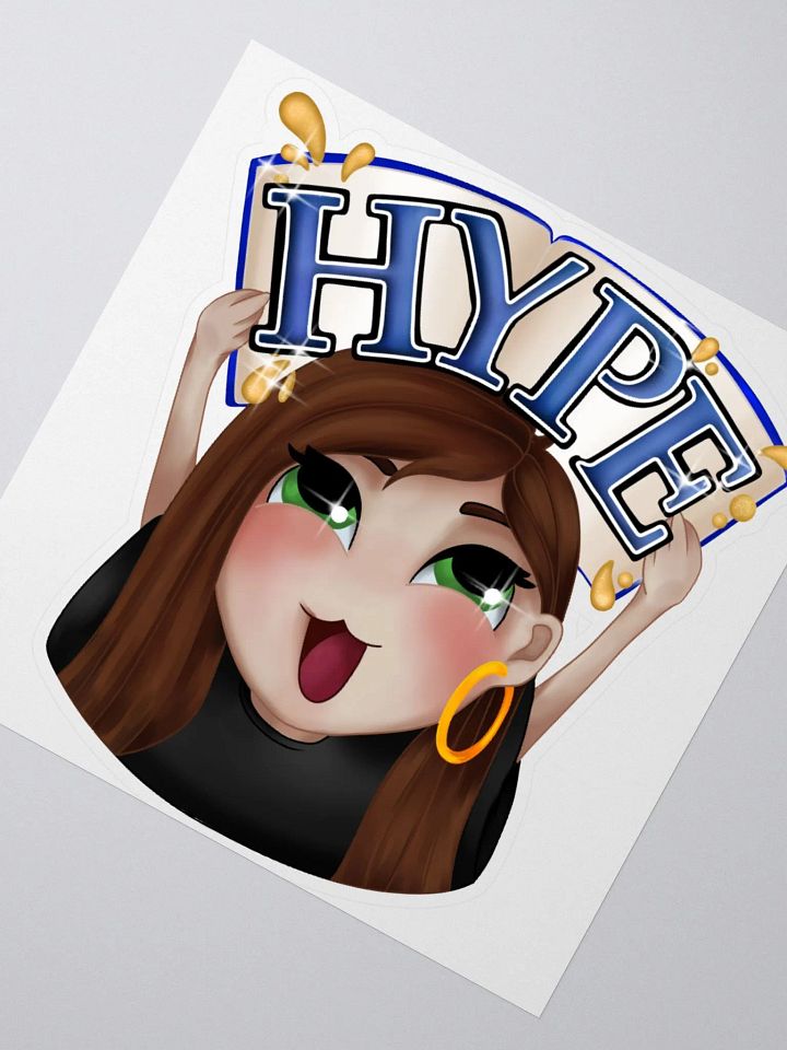 LitGirl Hype Emote Sticker product image (6)
