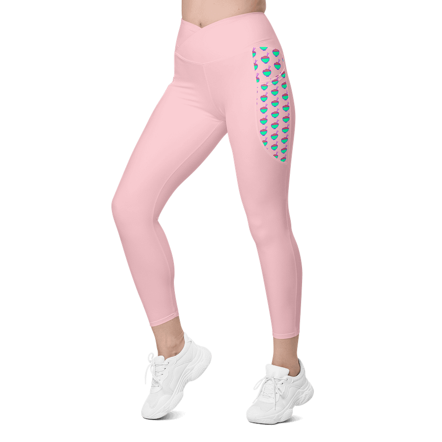 Noodle Crew Leggings! w/ Pockets! (Pink) product image (5)