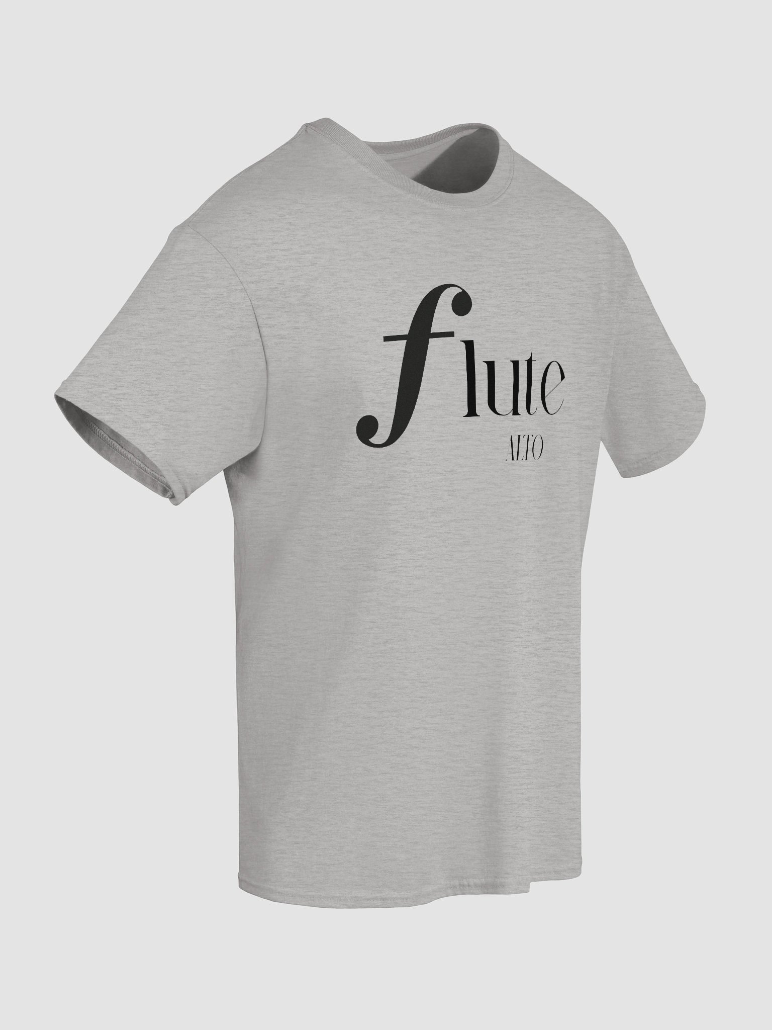 Forte Flute Tee - Black Letters - Alto - Unisex product image (8)