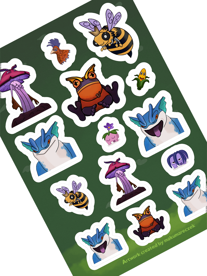 Palia Emotes Mix Set - Kiss Cut Sticker product image (2)