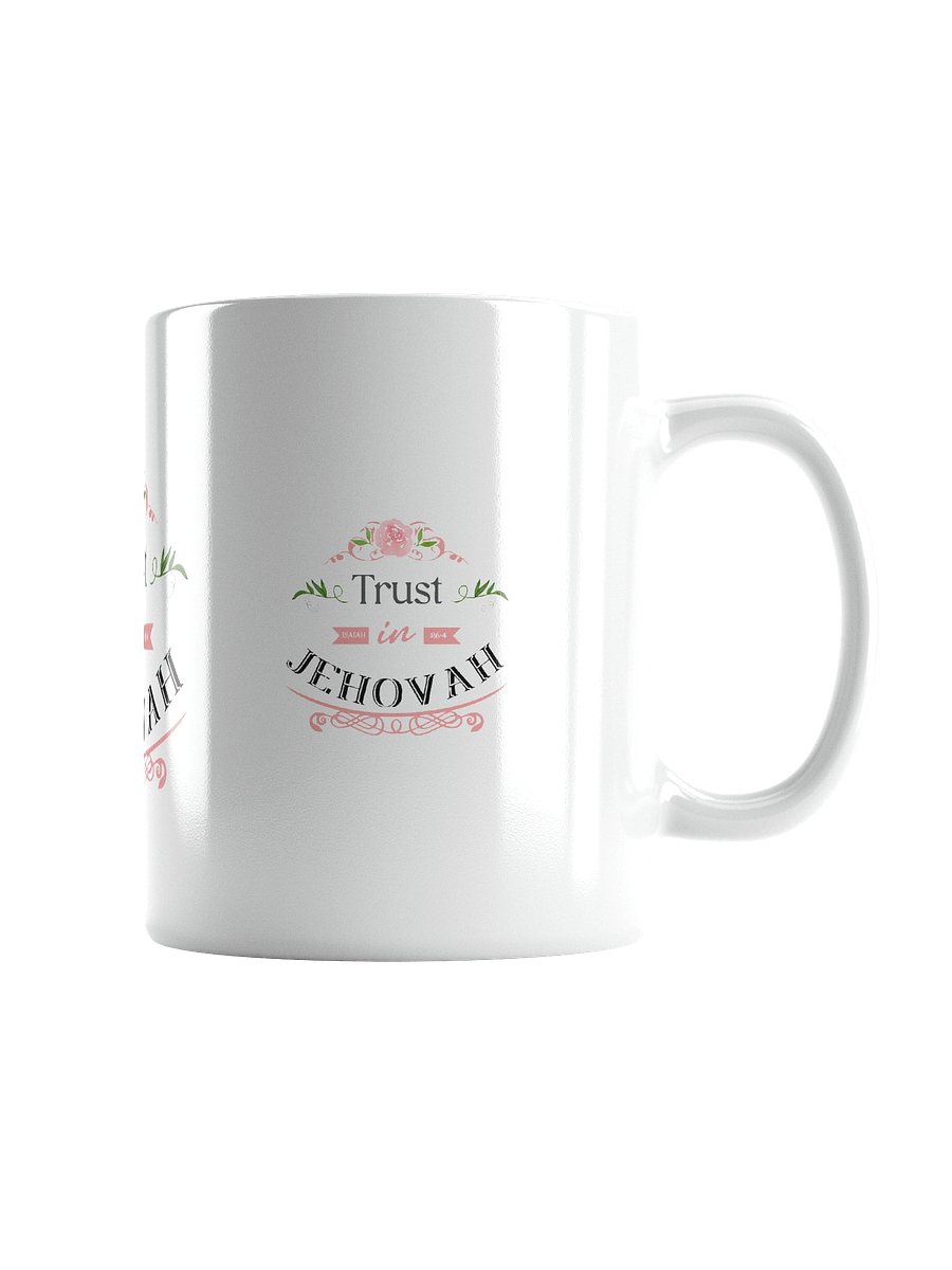 Trust in Jehovah | Glossy Floral Ceramic Mug – Isaiah 26:4 product image (3)