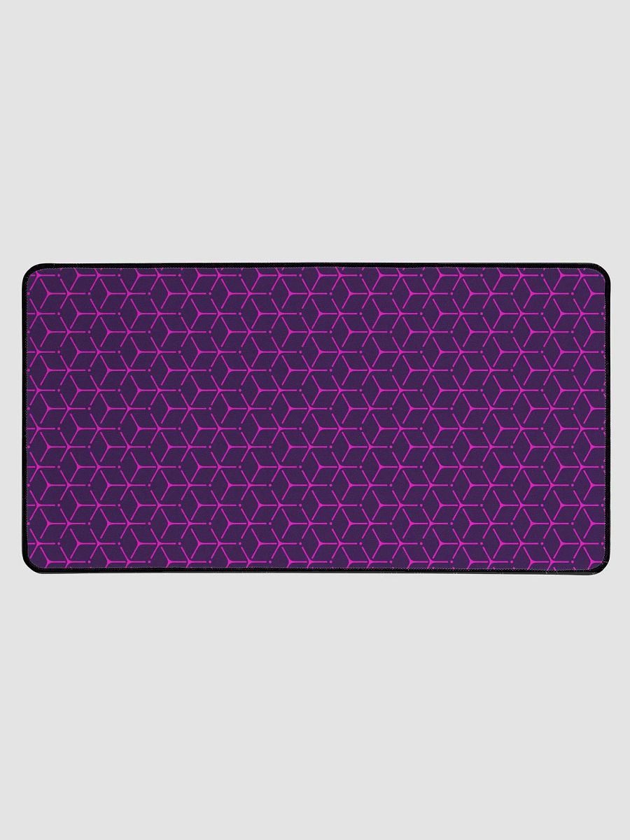 Desk Mat - Hot Pink and Purple Honeycomb Cube Pattern product image (1)