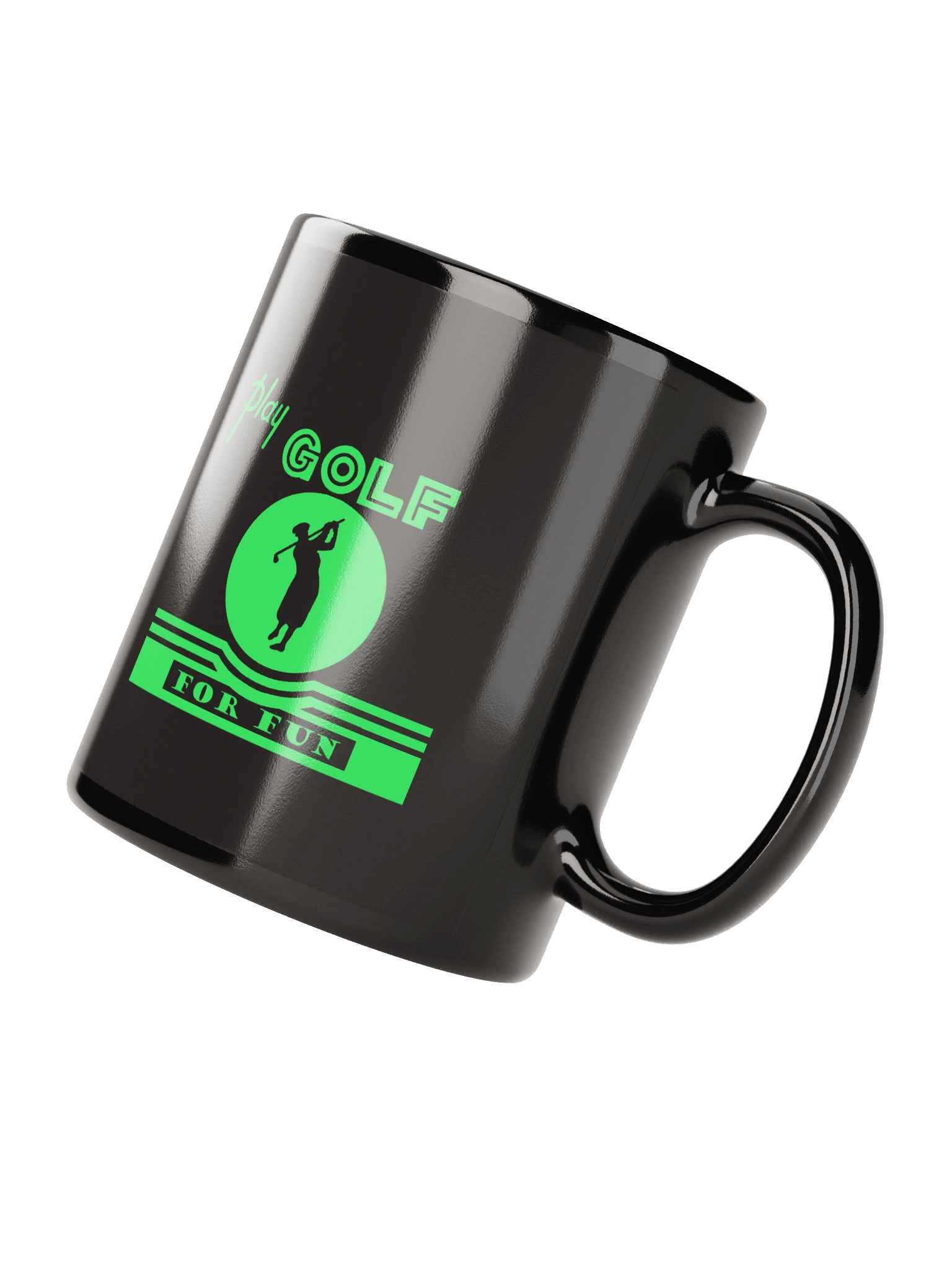 'Golf for Fun' Black Mug product image (3)