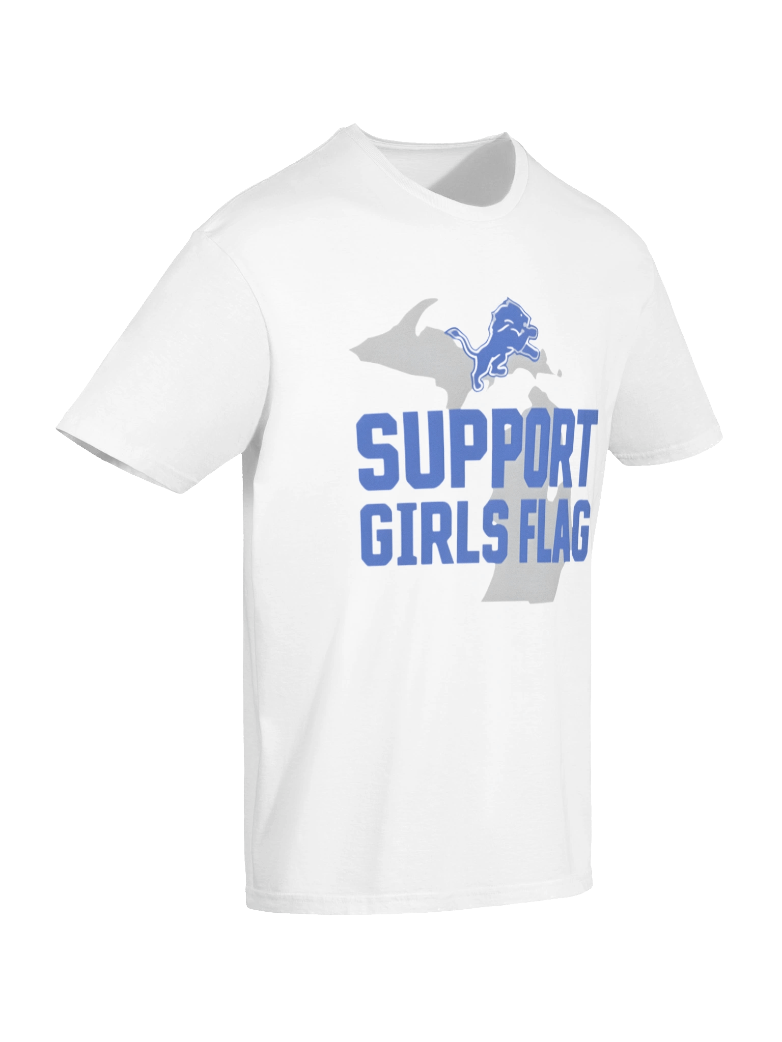 Lions Support Girls Flag Shirt product image (7)