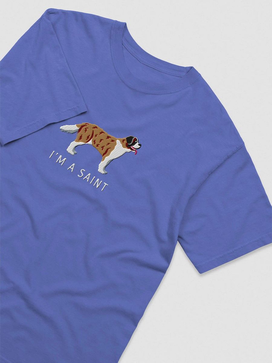 I'm a Saint T-Shirt(Embroidered) of a Saint Bernard(Brindle) product image (5)