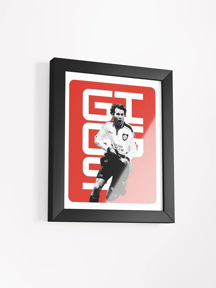 Ryan Giggs BW Manchester United Name Art Framed Print product image (2)