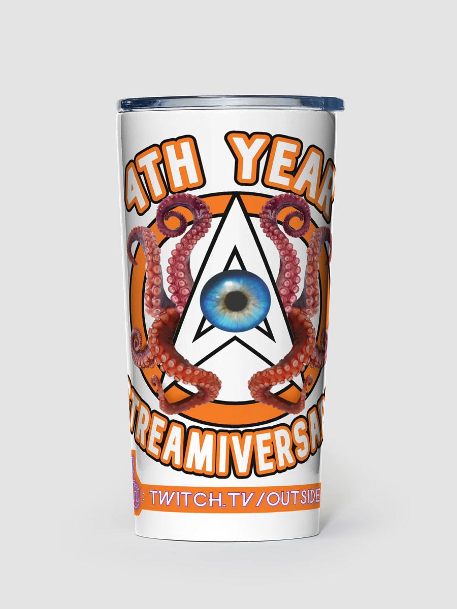 (Limited Edition) 4th Streamiversary OA-Cthulhu Logo 20oz Stainless Steel Tumbler product image (1)