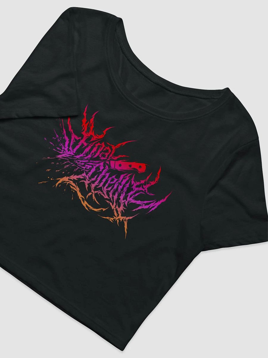 Keep It Metal Pink Logo Womens Printed Crop Top product image (2)