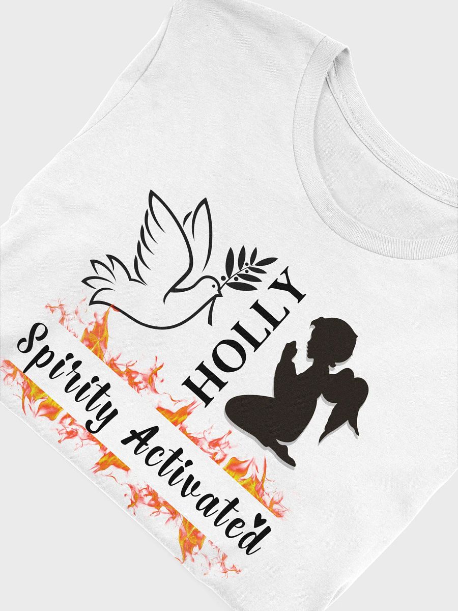 Holly Spirit Activated, Christian Faith Bell a Canvas T-shirt - Light product image (2)