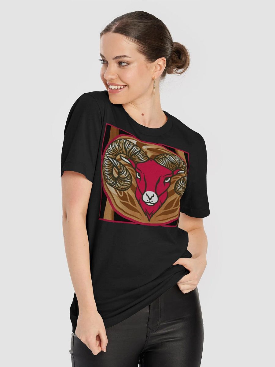 Exclusive Aries Zodiac T-Shirt - Bold Ram's Head with Intricate Geometric Design product image (9)