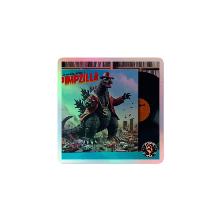 Pimpzilla Run DMC for your Life Holographic Sticker product image (1)