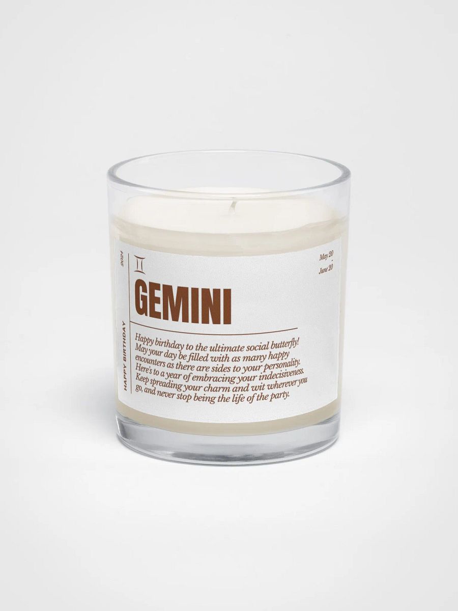Funny Astrology Gemini Candle, Birth Month Gift For A Friend product image (3)
