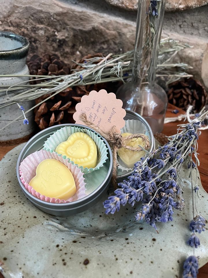 Premium Hearts Better Body Butter Bar Minis, Wax Free - Eco-Friendly, Refillable Gift Ready (2 PACK) product image (1)