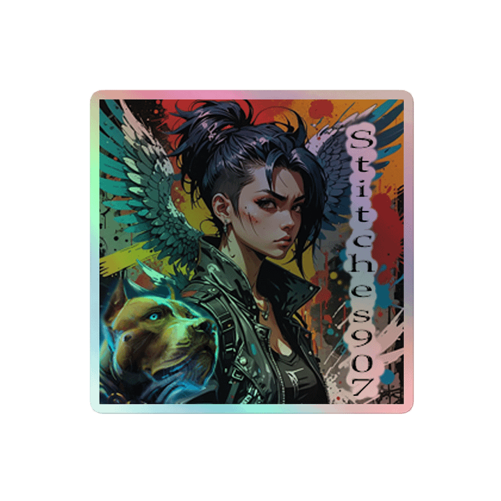 holo logo sticker product image (2)