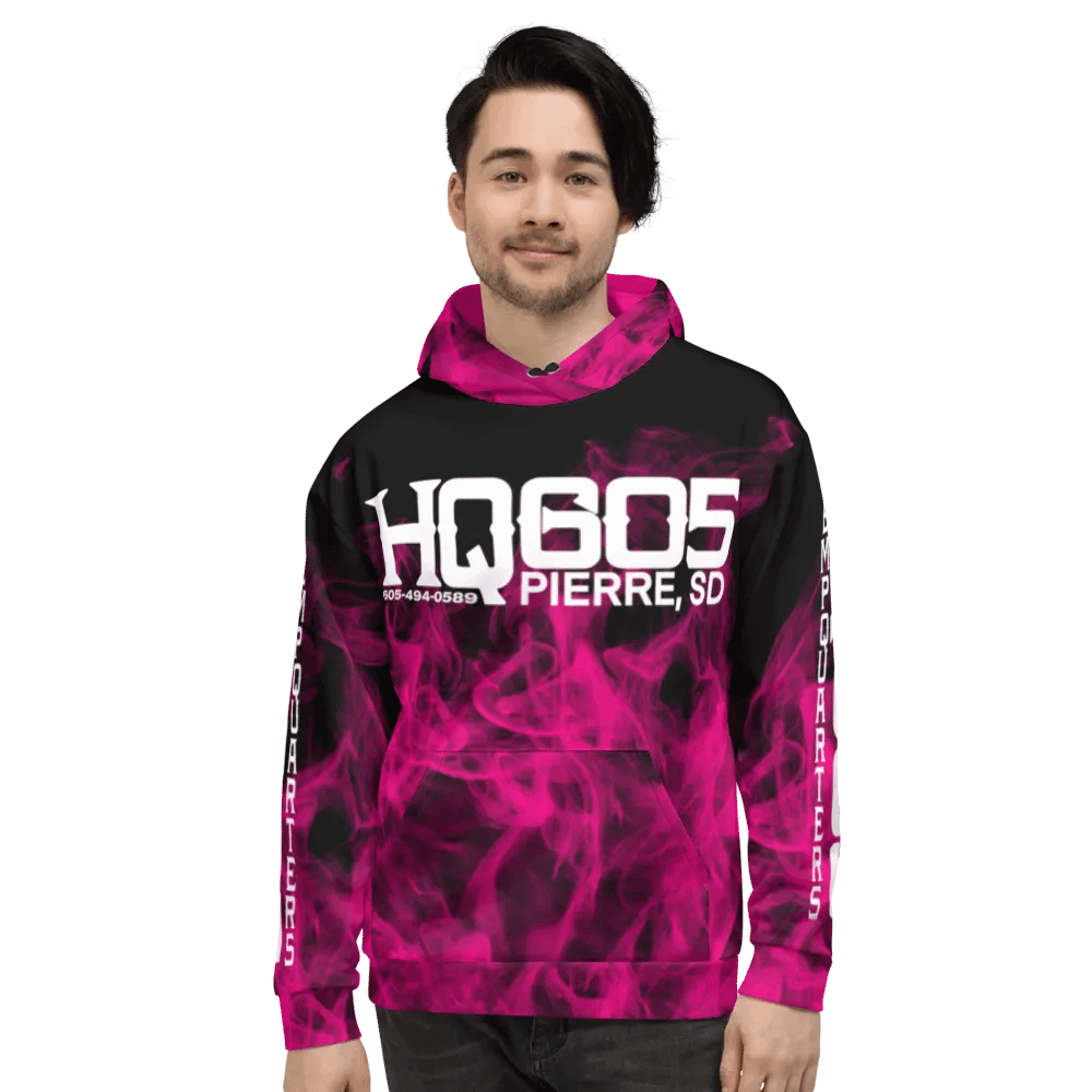 HempQuarters Pink Smoke Hoodie product image (8)
