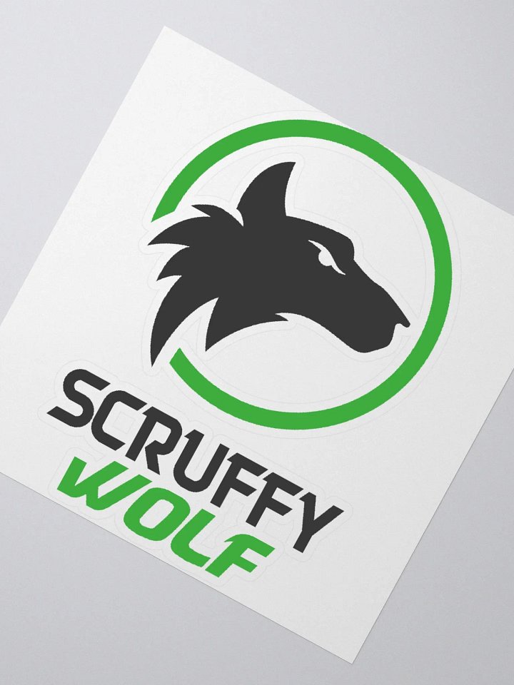 ScruffyWolf v2 Sticker product image (2)