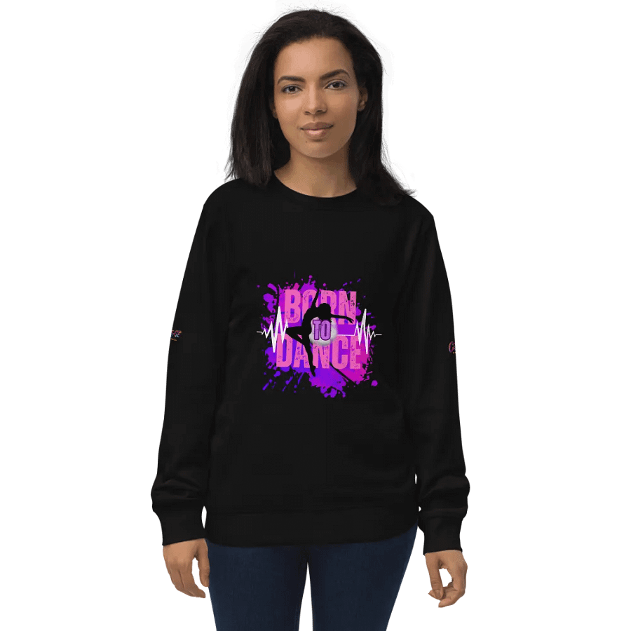 BORN TO DANCE Her Silhouette Unisex Organic Sweatshirt product image (2)