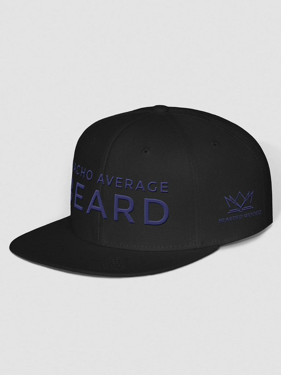 Nacho Average Beard Snapback Cap (Navy Embroidery) product image (2)