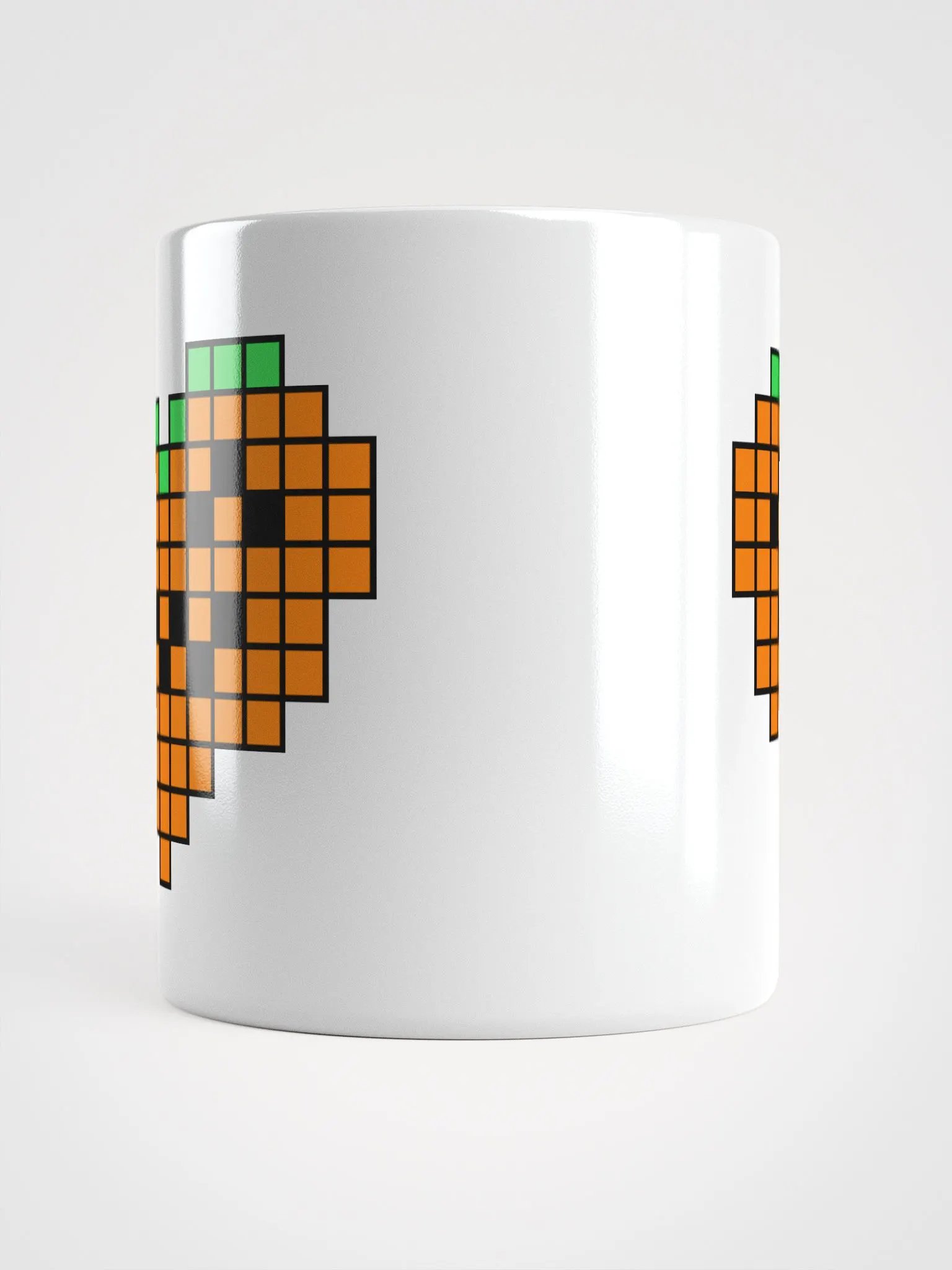 Pumpkin Heart White Glossy Mug product image (6)