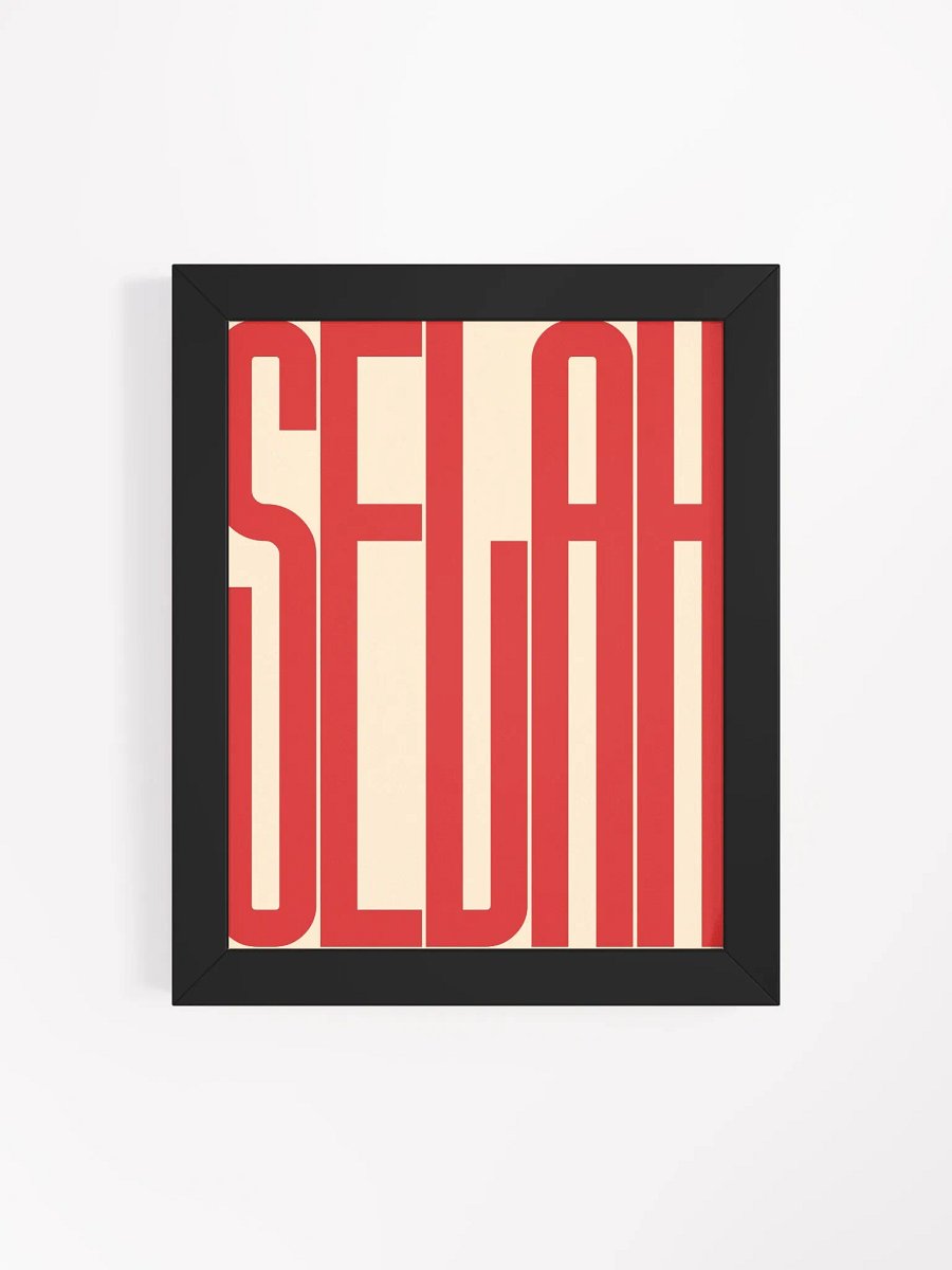 "SELAH" Premium Matte Framed poster product image (20)