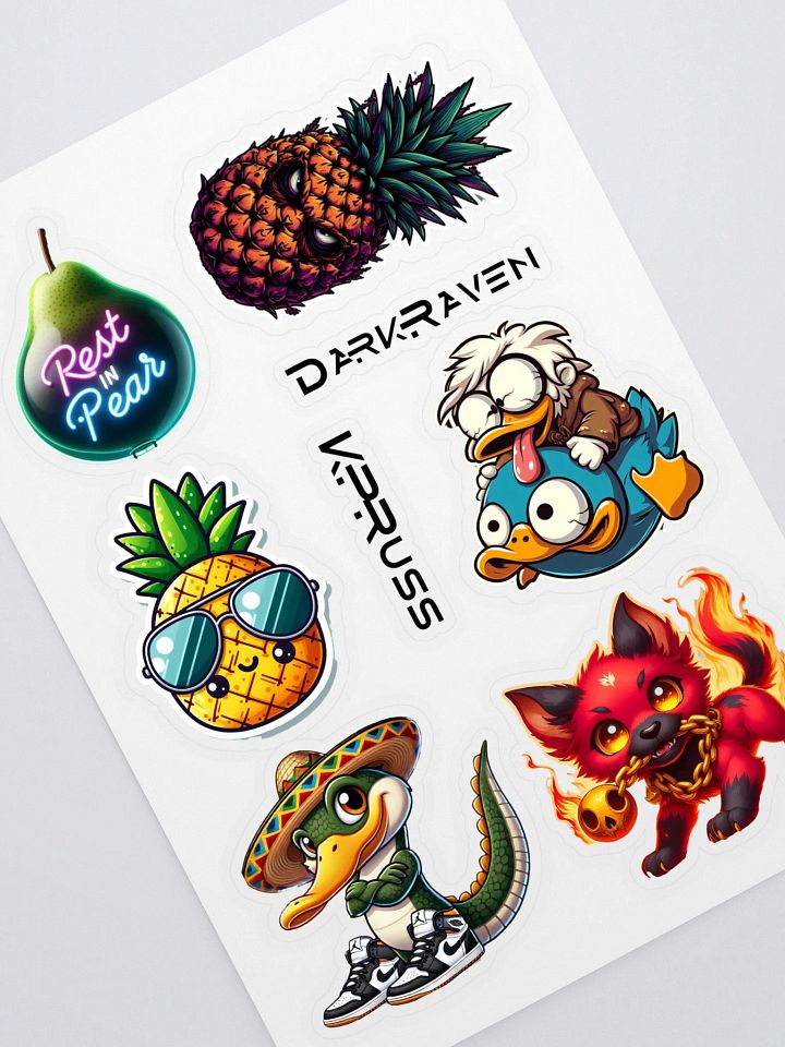 Whimsical Cartoon Sticker Sheet product image (1)