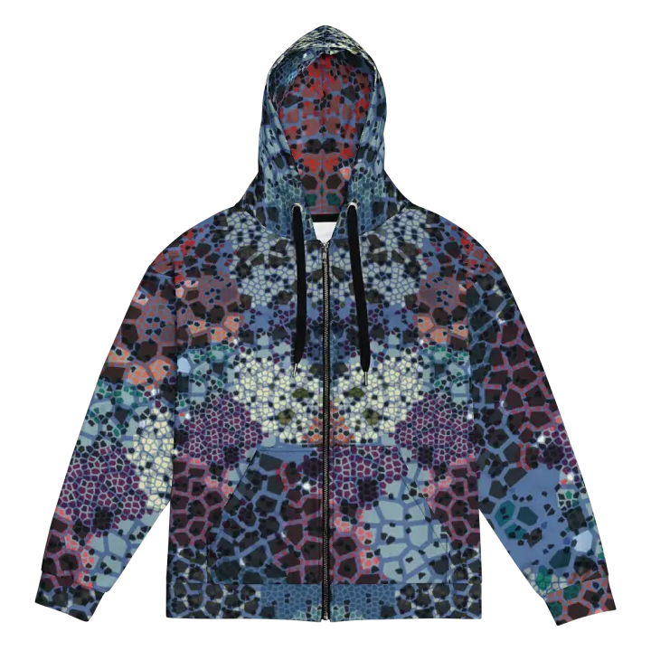 Stained glass Recycled Unisex Zip Hoodie product image (2)