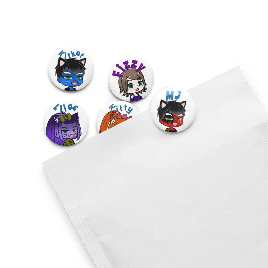 Cosmic Cats (The Shadow Galaxy) Set of Pin Buttons product image (8)