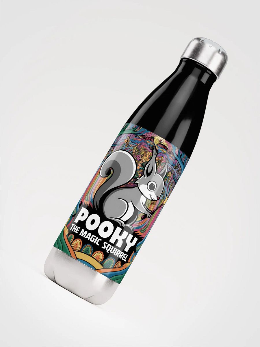 Black Water Bottle: Pooky, the Magic Squirrel product image (4)