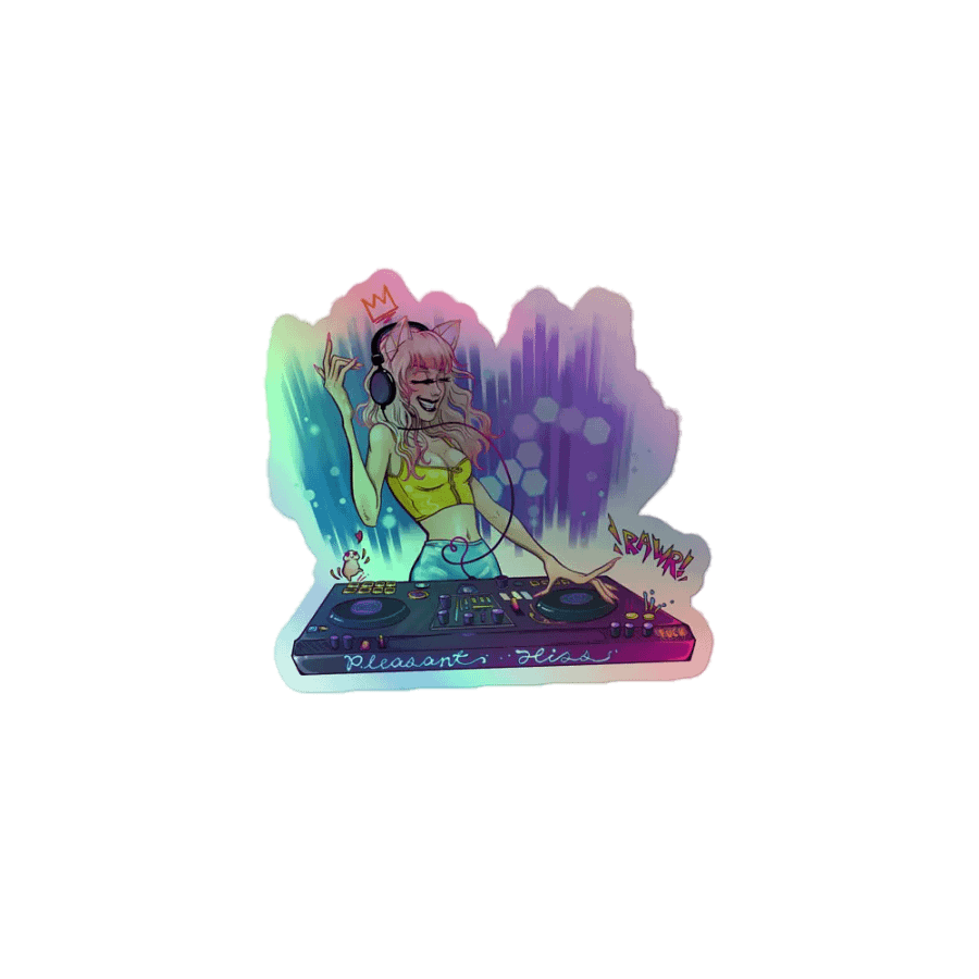 Catgirl Holo Sticker product image (1)