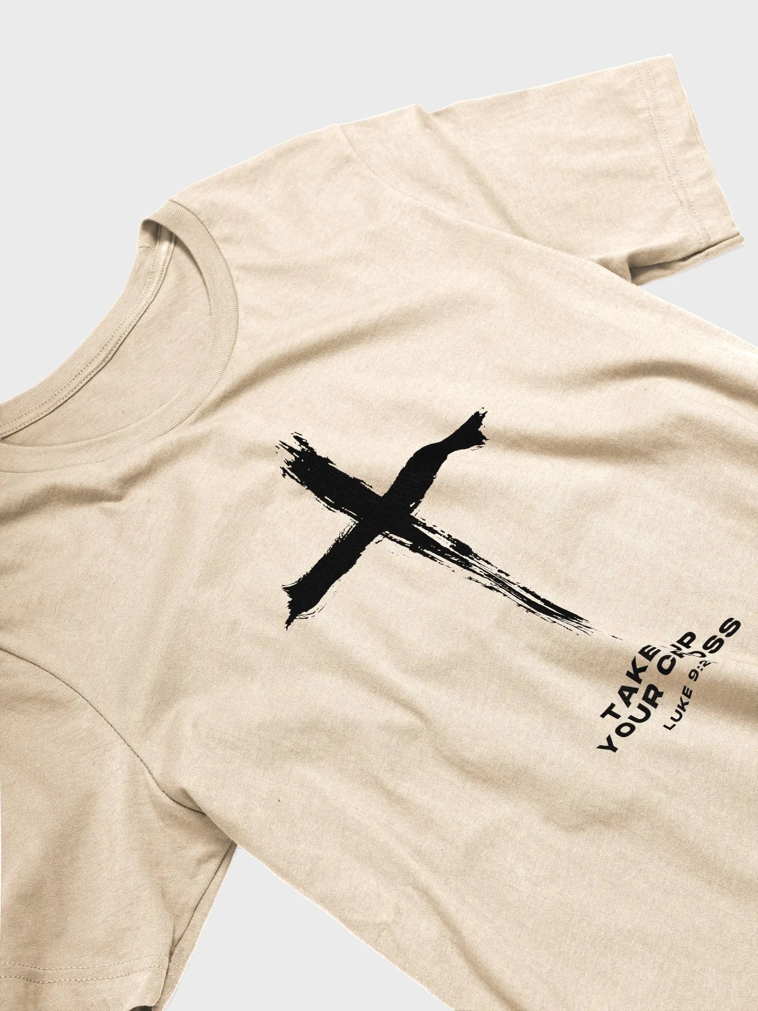 Take up Your Cross (Luke 9:23) - Black T-shirt product image (3)