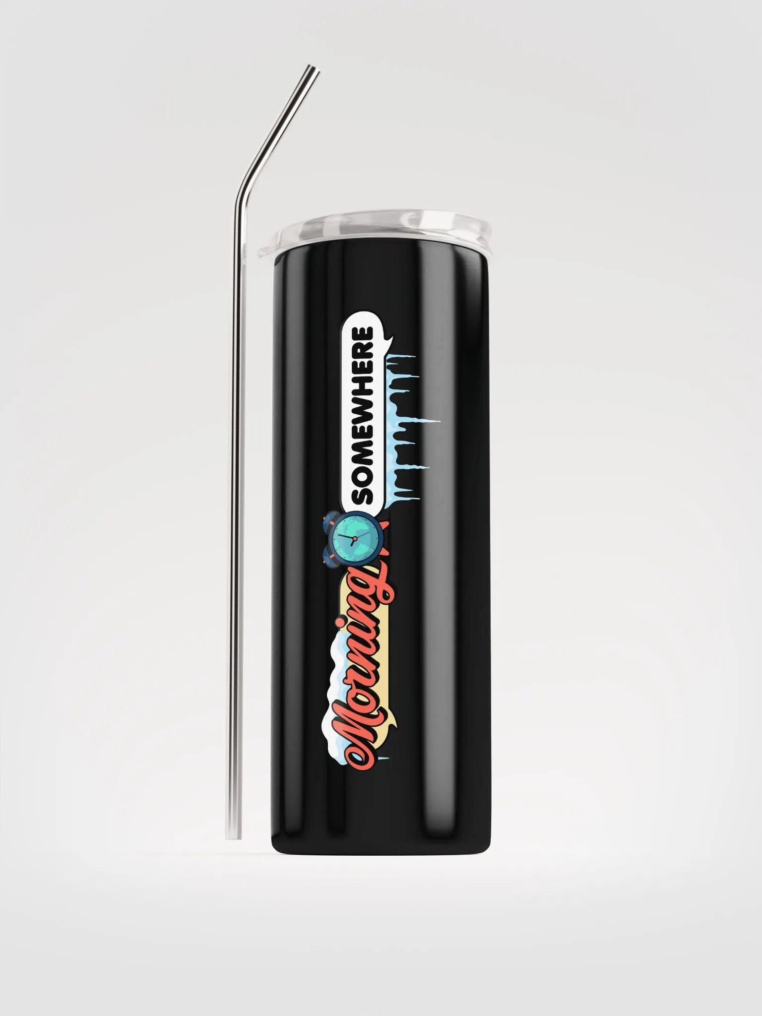 Morning Somewhere FROSTY SIDE WAYS Stainless Steel Tumbler product image (3)