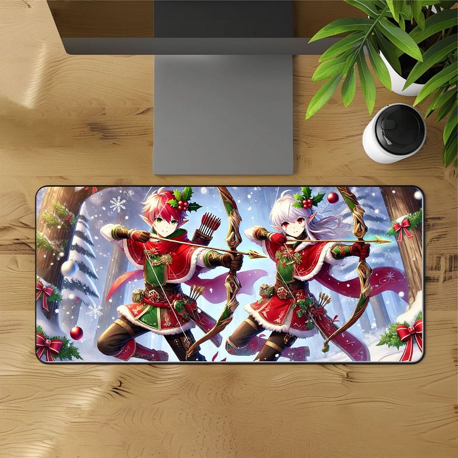 Holiday Archers Desk Mat - 12"x22" product image (1)
