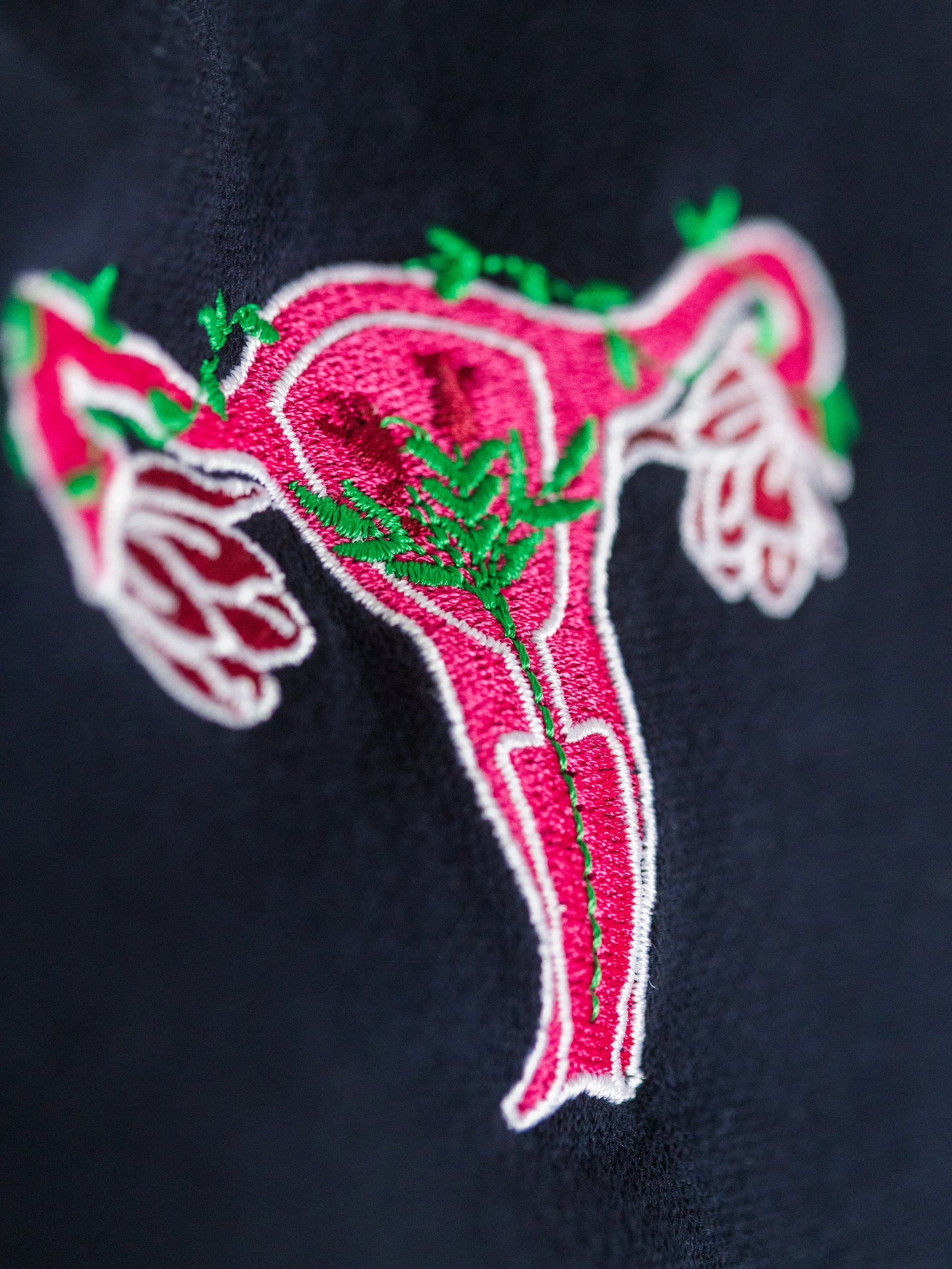 all hail the uterus (zip up, colorful stitching) product image (21)
