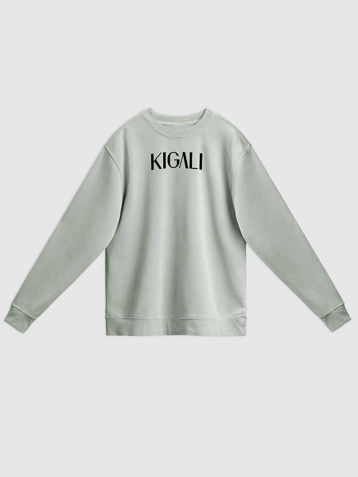Black Kigali Mark Unisex Midweight Pigment-Dyed Sweatshirt product image (1)