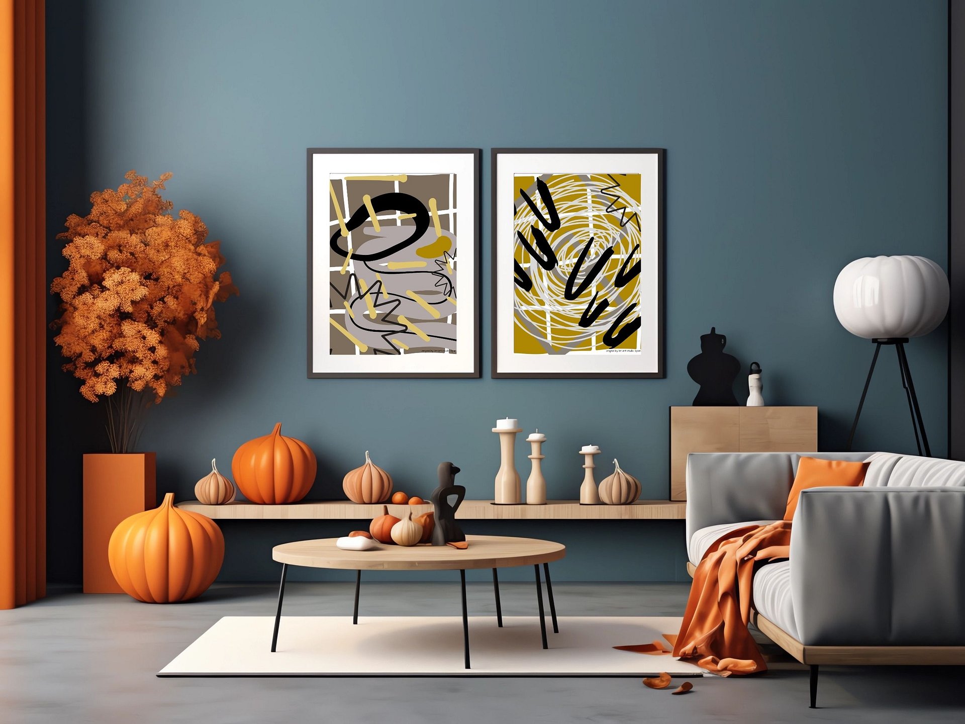 digital poster, 3 designs , modern digital art, decoration office and home product image (3)