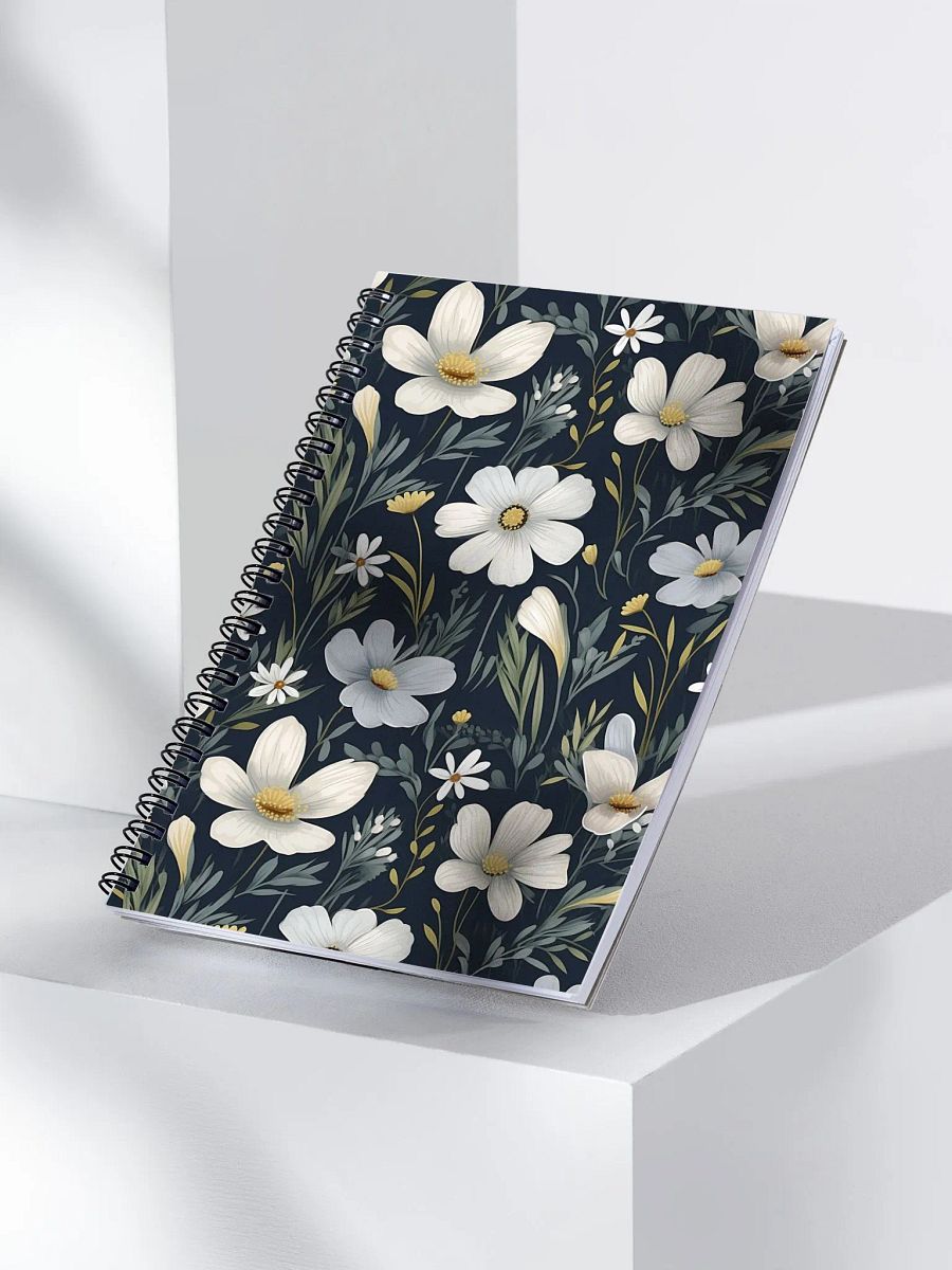 Floral Whimsy Spiral Dotted Notebook product image (2)