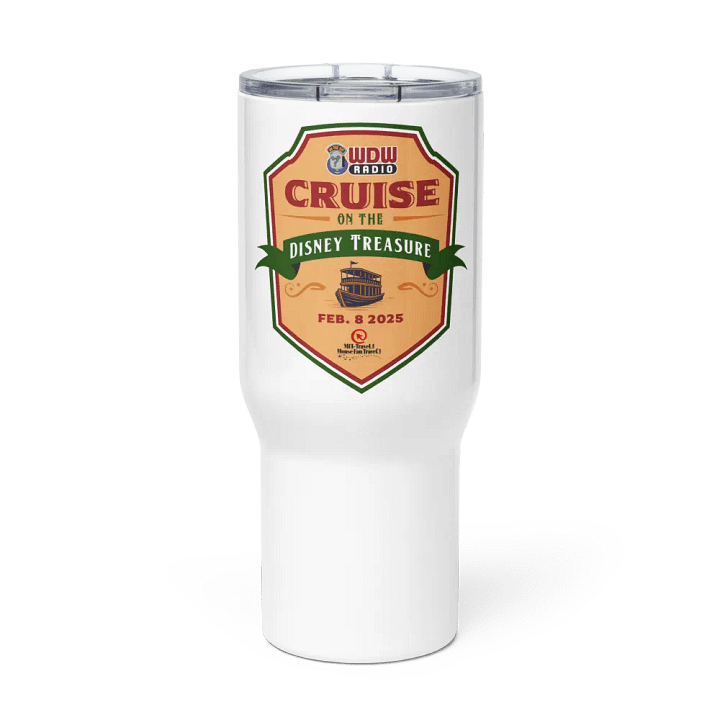 WDW Radio Cruise on the Disney Treasure 2025 Bottle and Straw product image (3)