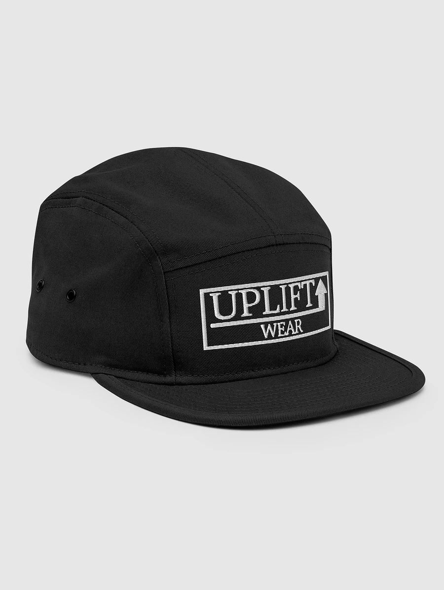 Black Embroidered Logo 5 Panel Cap product image (2)