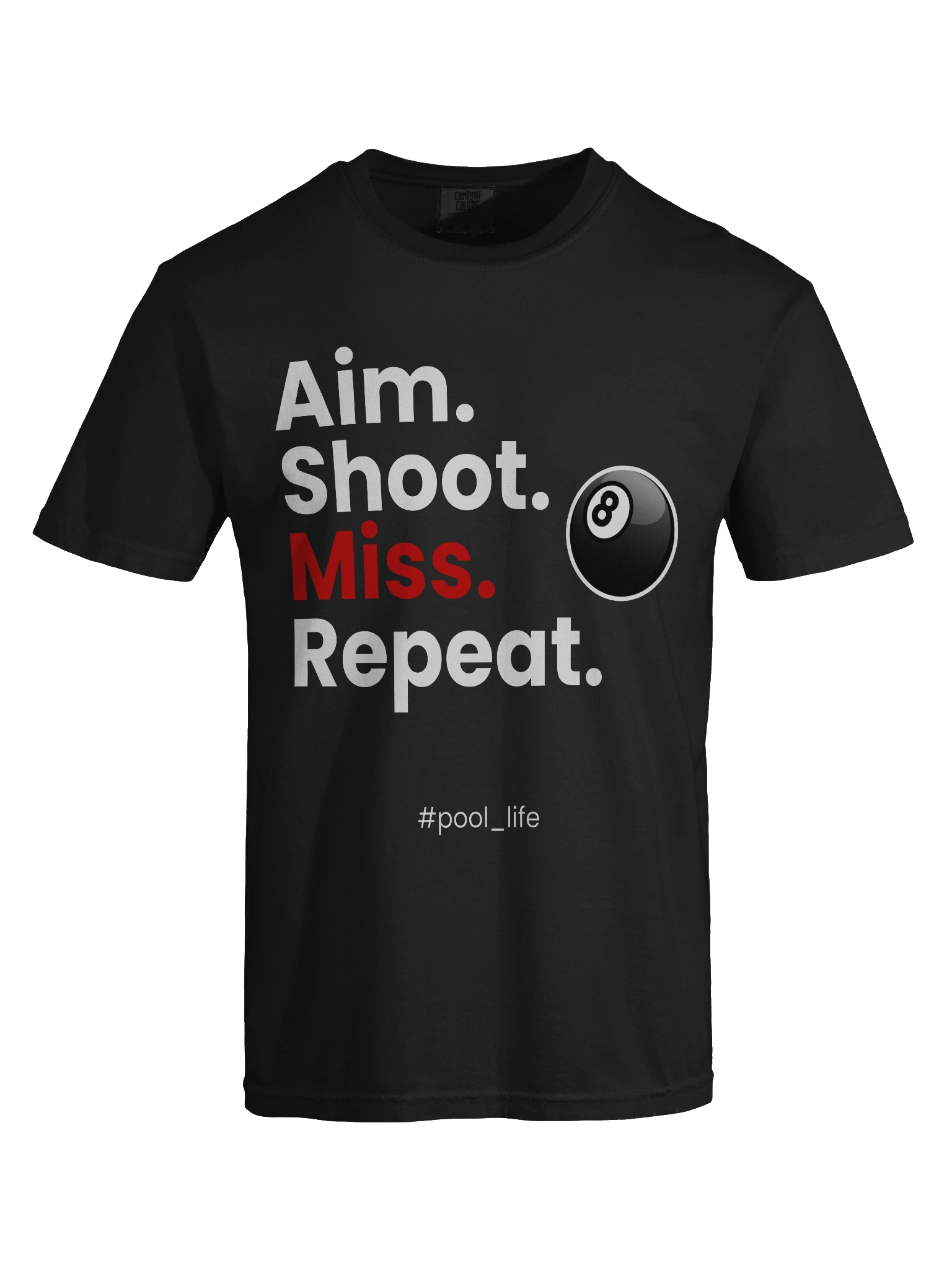 8-ball Pool Life T-shirt (Black) product image (3)