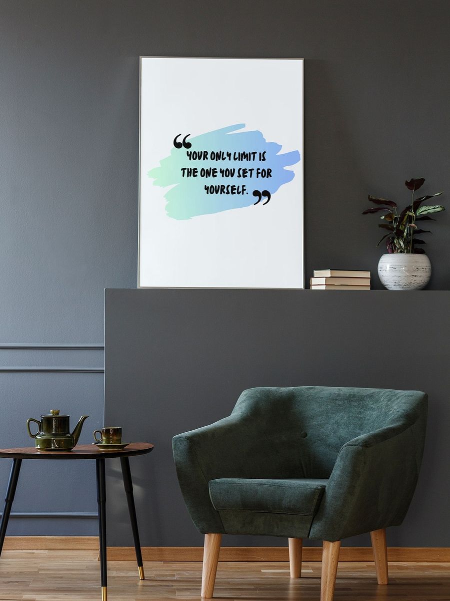 Inspirational Wall Art, Empowering Home Office Decor, Self-Motivation Quote Print, Positive Mindset Poster, Encouragement Gift Idea product image (2)