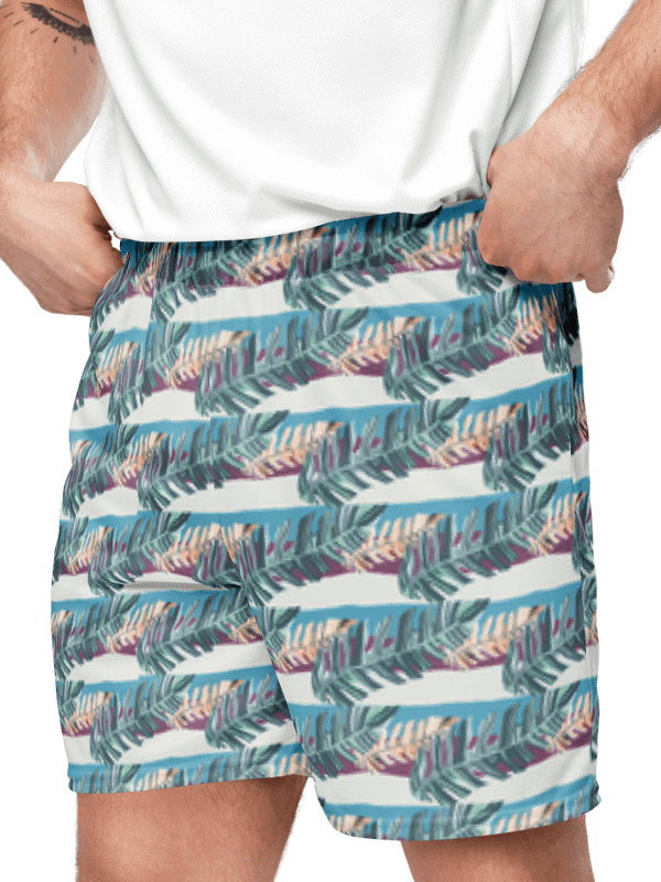 Tropical Stripes | Recycled Unisex Mesh Shorts product image (5)