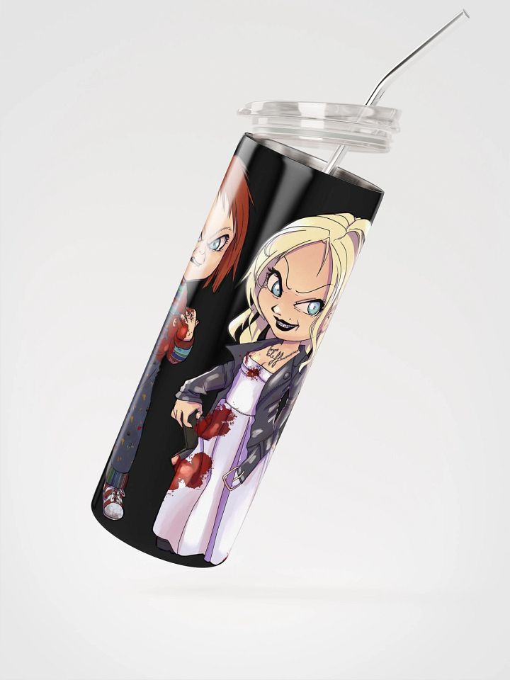 Chucky and Tiffany Tumbler w/ Metal Straw product image (2)