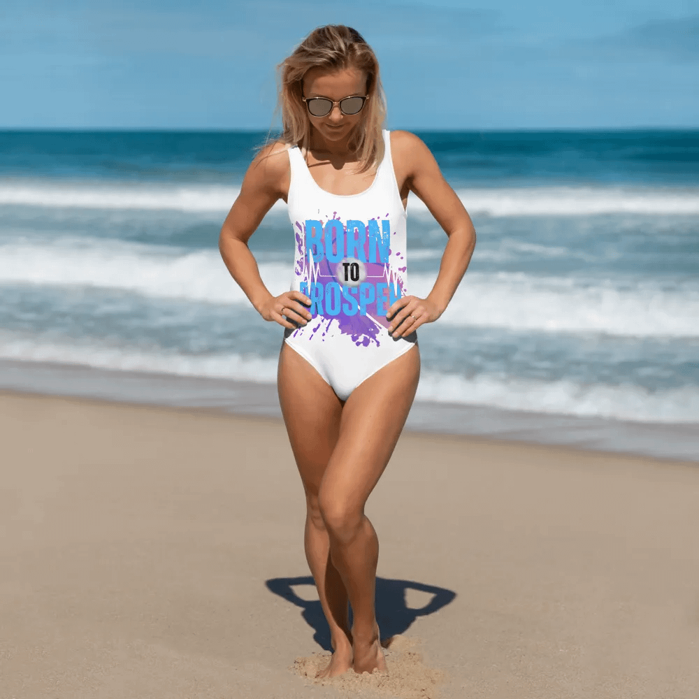 Born to Prosper Low Back All-Over Swimsuit product image (3)