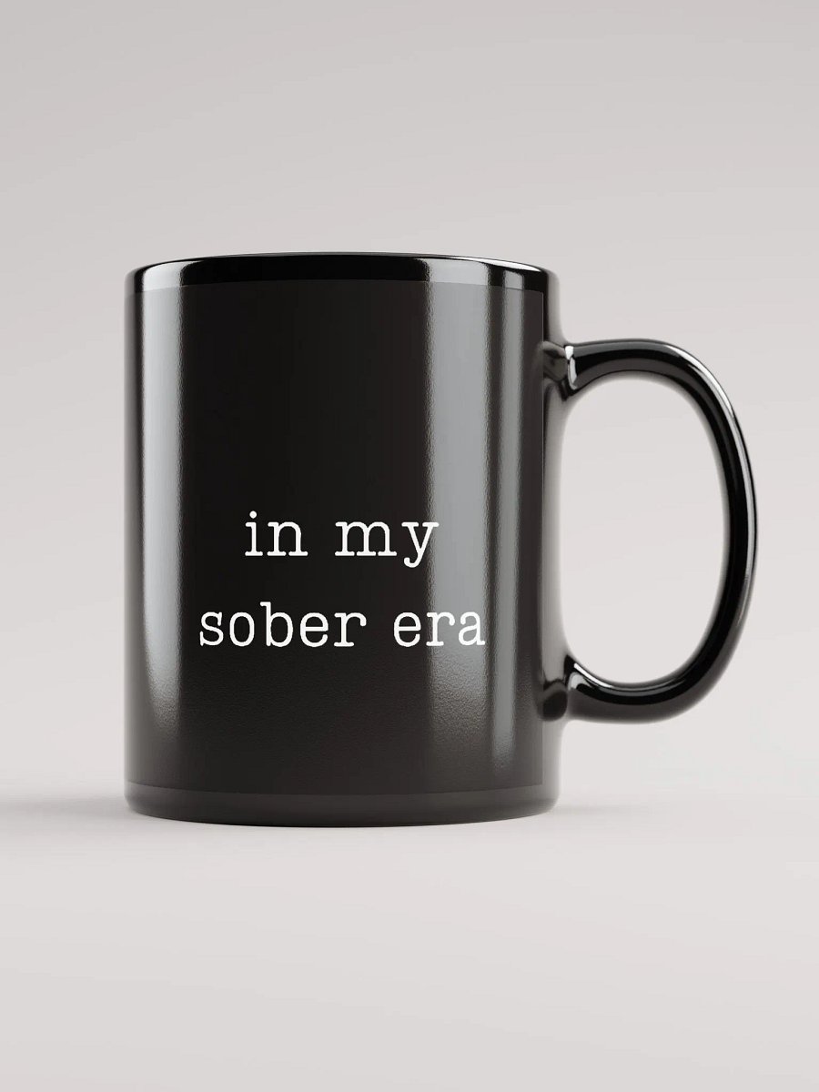In My Sober Era Typewriter Black Mug product image (1)