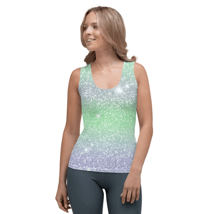 Glitter Unicorn Texture Design Tank Top (3) product image (1)