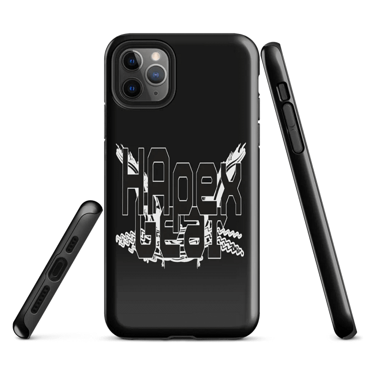 Black HApex Gear Black Logo - Black - Tough Case for iPhone® product image (1)