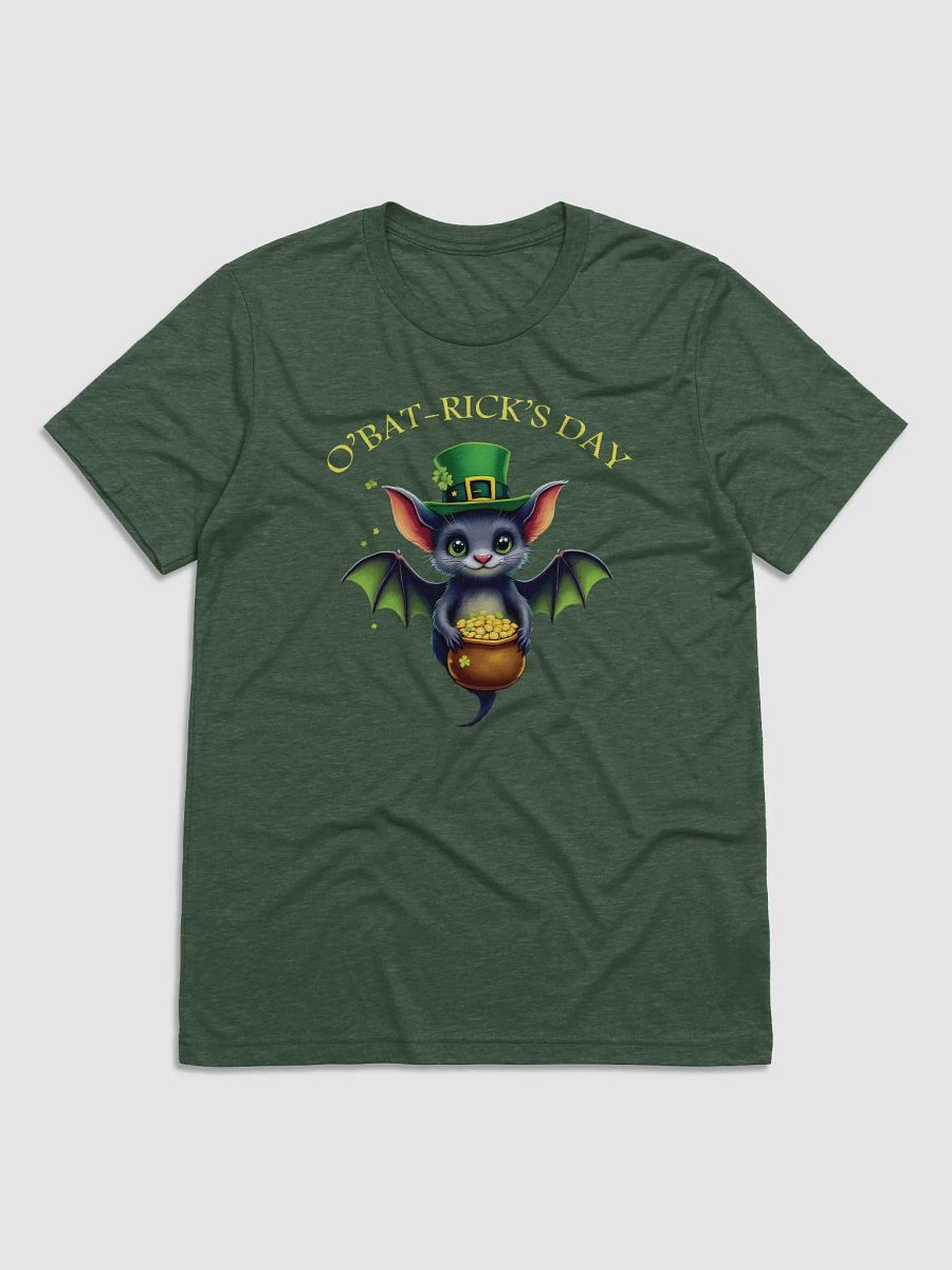 Cute St. Patrick’s Day Bat T-Shirt – O’Bat-Rick’s Day Funny Irish Design product image (3)