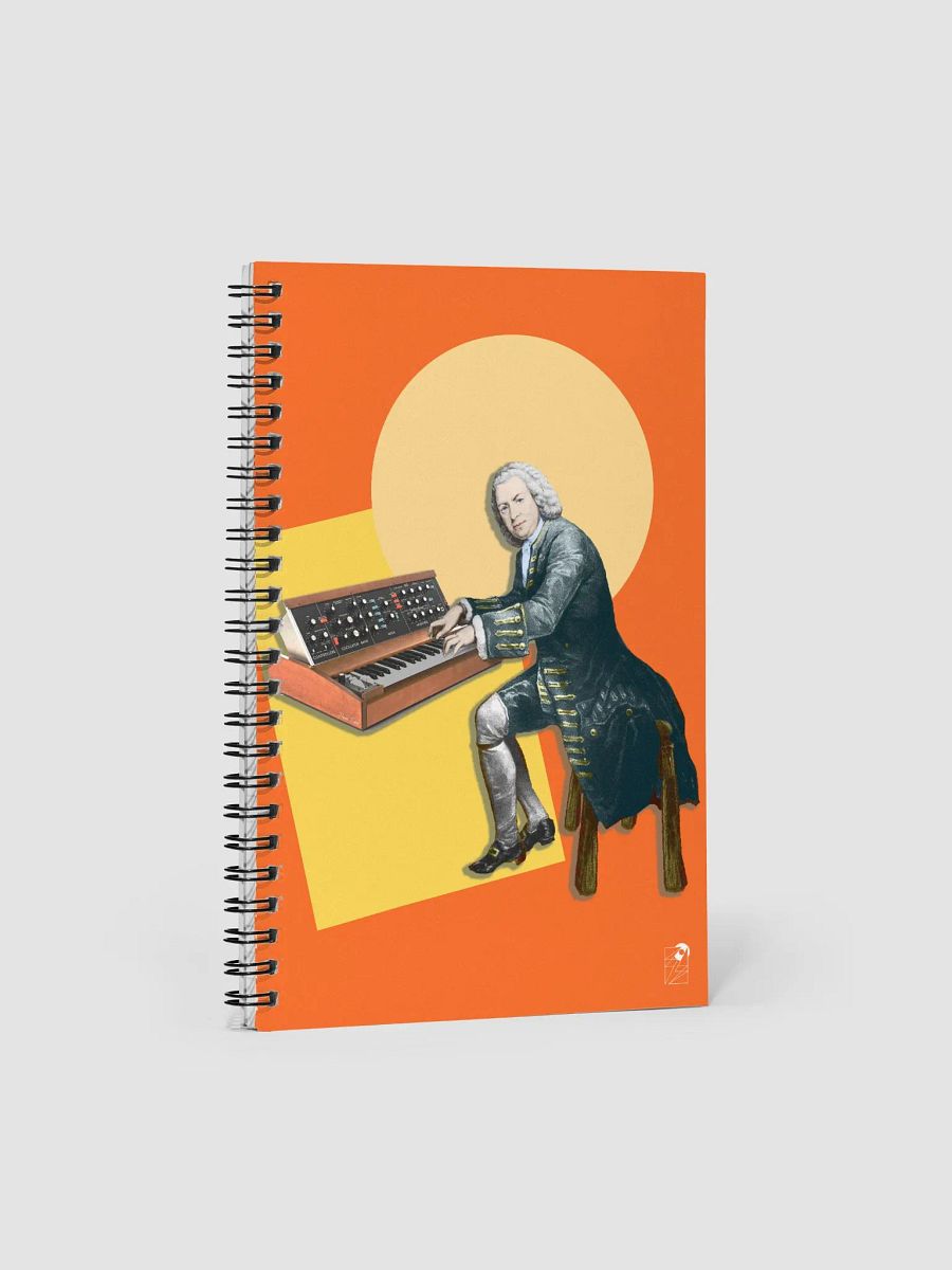 Prelude and Moogue by Frank Fonik, EDM Techno Spiral Notebook product image (1)